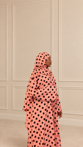 Pink Polka Dot Abaya