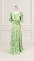 Mint Green Butterfly Garden Maxi Dress