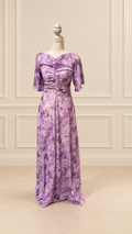 Lavender Butterfly Garden Maxi Dress
